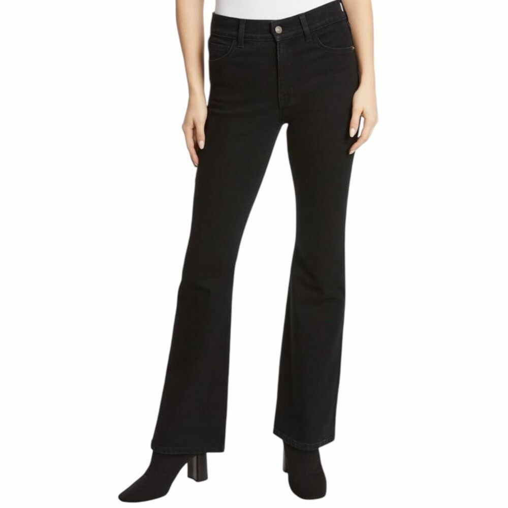 Jessica Simpson Women's High Rise Flare Jean Color Black Size 10
